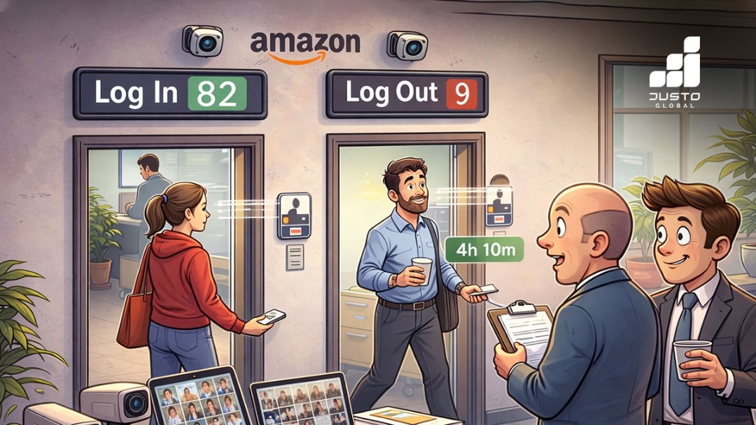 Amazon Office Tracker Tracks Attendance and Location | Justo Global  