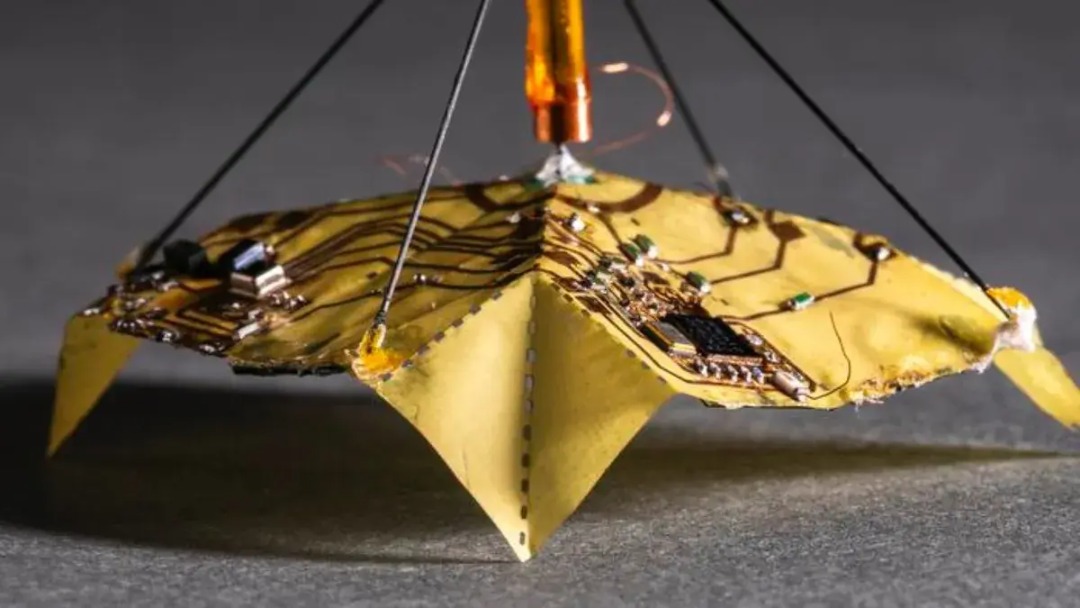 Tiny Robot Morphs Mid-Air for Long Journeys