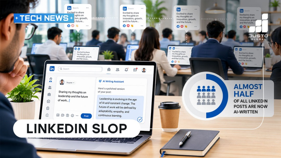 Nearly Half of Long LinkedIn Posts Are Now AI-Generated | Justo Global