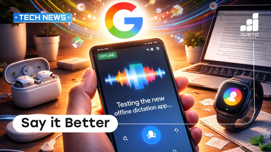 Google Launches Offline AI Dictation App For iPhone | Justo Global